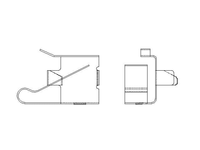 Better Brake Parts Disc Brake Pad Retaining Clip P/N:12754 Fits: Chevrolet W3500 Tiltmaster, Chevrolet W4500 Tiltmaster, Chevrolet W5500 Tiltmaster, GMC W3500 Forward, GMC W4500 Forward, GMC W5500 Forward, Isuzu Npr, Isuzu Npr-hd, Isuzu Nqr, Isuzu Nrr - Image 1