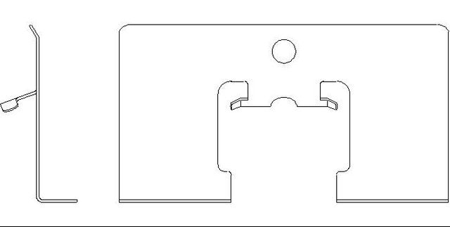 Better Brake Parts Disc Brake Pad Retaining Clip P/N:12761 Fits: Acura Cl 03-01, Acura Rl 04-99, Acura Tl 08-95, Honda S2000 09-00, Suzuki Kizashi 13-10 - Image 1