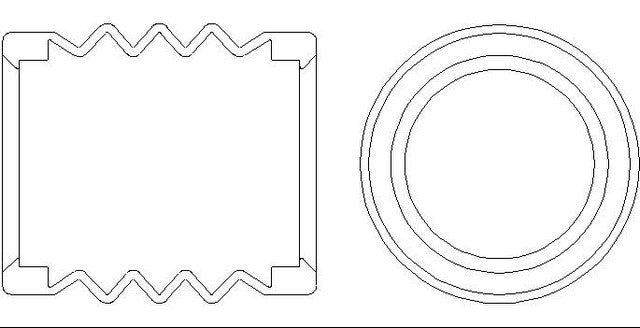 Better Brake Parts Disc Brake Caliper Bushing P/N:12854 Fits: Ford F-53 Motorhome Chassis, International 3000, International 3000fe, International 3000re, International 3200, International 3300, International 3400, International 3600 - Image 1