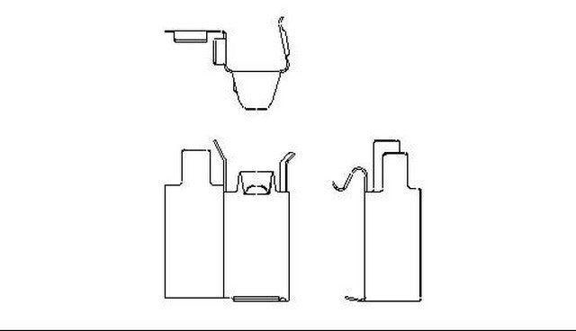 Better Brake Parts Disc Brake Pad Retaining Clip P/N:12908 Fits: Mazda Protege 01-99, Mazda Rx-8 11-04, Toyota Rav4 05-01 - Image 1