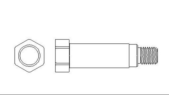 Better Brake Parts Disc Brake Caliper Bolt P/N:12921 Fits: Lexus Es300 03-00, Lexus Es330 06-04, Scion Tc 10-05, Toyota Camry 06-00, Toyota Highlander 03-01 - Image 1