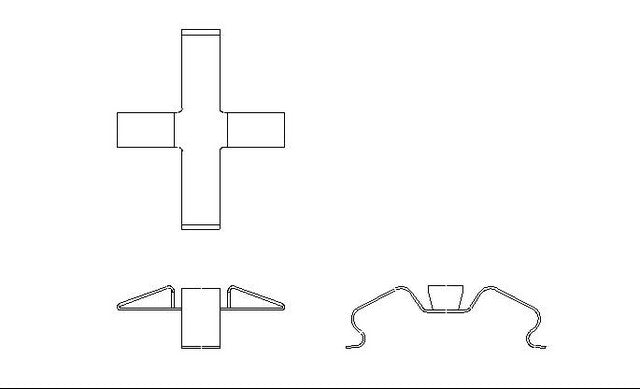 Better Brake Parts Disc Brake Pad Retaining Clip P/N:12925 Fits: Saab 900 98-94, Saab 9-3 03-99, Saab 9-5 1999, Saturn L200 03-01, Saturn L300 05-01, Saturn Ls 2000, Saturn Ls2 2000, Saturn Lw2 2000, Saturn Lw300 03-01 - Image 1