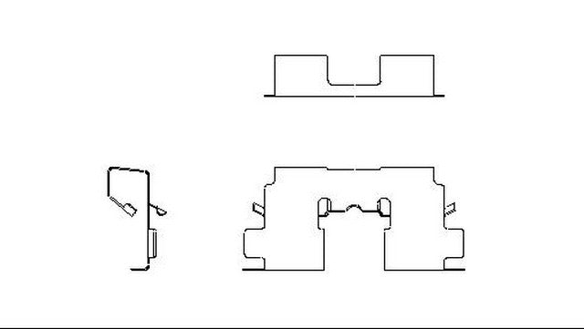 Better Brake Parts Disc Brake Pad Retaining Clip P/N:12977 Fits: BMW 328i, BMW 328i Gt Xdrive, BMW 328i Xdrive, BMW 428i, BMW 428i Gran Coupe, BMW 428i Xdrive, BMW 428i Xdrive Gran Coupe, Infiniti G20, Infiniti I35, Nissan Maxima, Nissan Sentra - Image 1