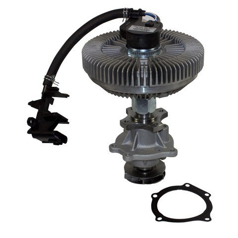 GMB Engine Water Pump with Fan Clutch P/N:130-0004 Fits: Buick Rainier 05-04, Chevrolet Trailblazer 09-02, Chevrolet Trailblazer Ext 06-03, GMC Envoy 09-02, GMC Envoy Xl 06-03, Isuzu Ascender 05-03, Oldsmobile Bravada 04-02, Saab 9-7x 2005 - Image 1