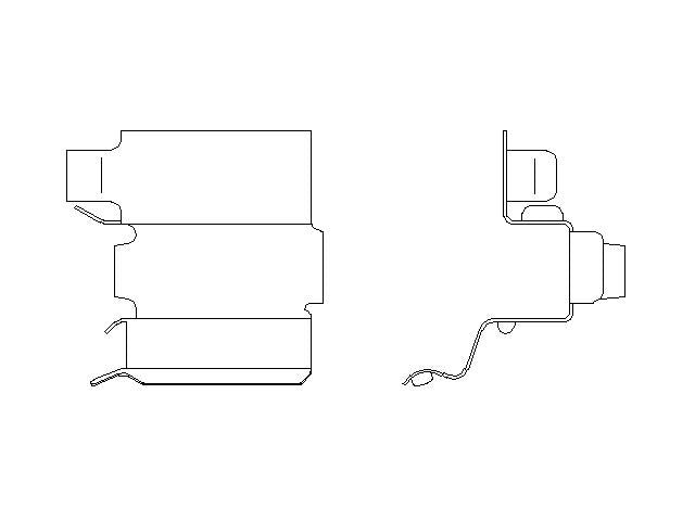 Better Brake Parts Disc Brake Pad Retaining Clip P/N:13005 Fits: Lexus Lx470 07-98, Toyota Land Cruiser 07-00 - Image 1