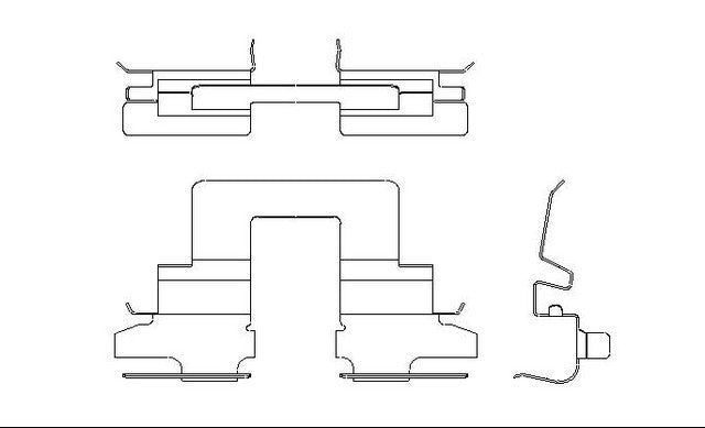 Better Brake Parts Disc Brake Pad Retaining Clip P/N:13016 Fits: Toyota Avalon 07-06, Toyota Camry 06-02, Toyota Solara 08-04 - Image 1