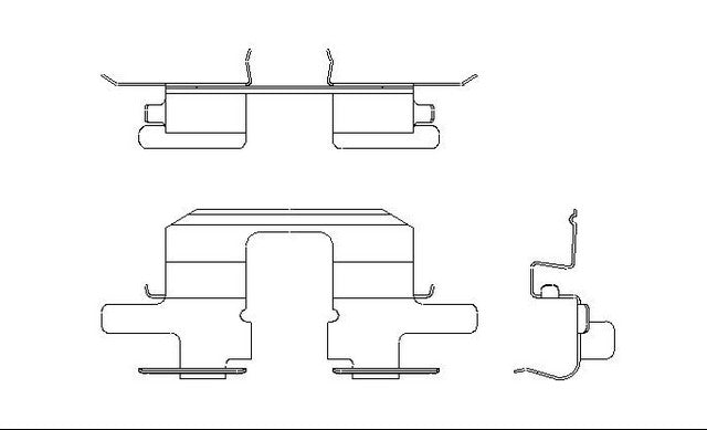 Better Brake Parts Disc Brake Pad Retaining Clip P/N:13023 Fits: Subaru Baja 06-03, Subaru Forester 03-98, Subaru Impreza 03-99, Subaru Legacy 04-00, Subaru Outback 04-00 - Image 1