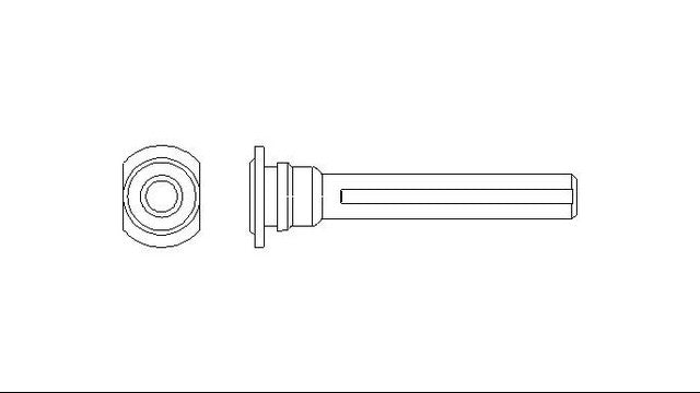 Better Brake Parts Disc Brake Caliper Bolt P/N:13065 Fits: Acura Mdx, Acura Zdx, Ford Mustang, Honda Odyssey, Honda Pilot, Hyundai Xg350, Infiniti Q50, Infiniti Q60, Infiniti Qx50, Kia Amanti, Kia Sedona, Kia Sorento, Mazda 3, Nissan Rogue, Nissan Z - Image 1