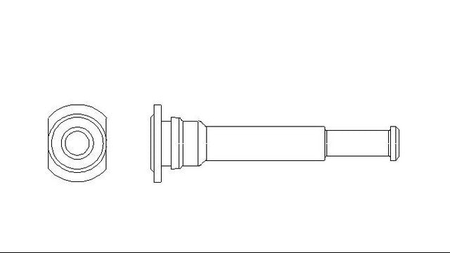 Better Brake Parts Disc Brake Caliper Bolt P/N:13066 Fits: Hyundai Xg350 05-04, Kia Amanti 06-04, Kia Sedona 05-02, Kia Sorento 09-03 - Image 1