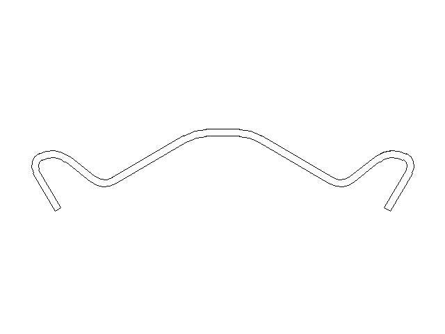 Better Brake Parts Disc Brake Pad Spring P/N:13073 Fits: Mitsubishi Montero Sport 04-97, Pontiac Vibe 06-03, Toyota Celica 05-00, Toyota Corolla 06-05, Toyota Matrix 07-03 - Image 1
