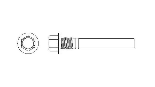 Better Brake Parts Disc Brake Caliper Pin P/N:13131 Fits: Chrysler 200, Chrysler Sebring, Dodge Avenger, Dodge Caliber, Jeep Compass, Jeep Patriot, Mazda 6, Mitsubishi Lancer, Mitsubishi Montero, Mitsubishi Outlander, Mitsubishi Outlander Sport - Image 1
