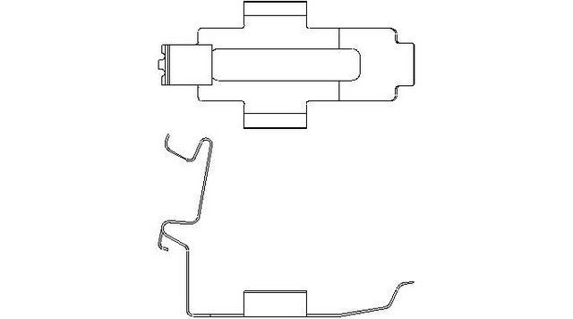 Better Brake Parts Disc Brake Pad Retaining Clip P/N:13166 Fits: Mercury Cougar 02-99 - Image 1