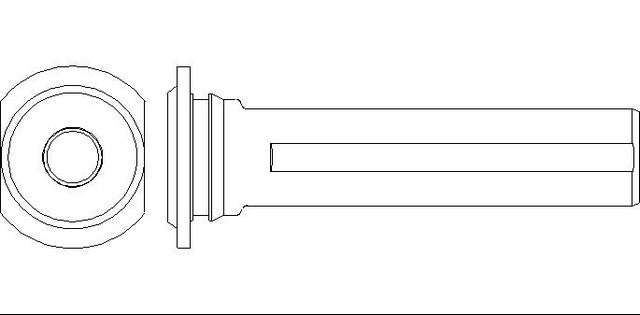 Better Brake Parts Disc Brake Caliper Bolt P/N:13248 Fits: Ford F-53 Motorhome Chassis, Ford F-650, Ford F-750, International 3000, International 3000fe, International 3000re, International 3200, International 3300, International 3400 - Image 1