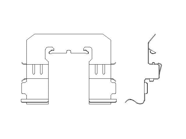 Better Brake Parts Disc Brake Pad Retaining Clip P/N:13309 Fits: Scion Fr-s, Subaru Baja, Subaru Brz, Subaru Crosstrek, Subaru Forester, Subaru Impreza, Subaru Legacy, Subaru Outback, Subaru Xv Crosstrek, Toyota 86, Toyota Gr86 - Image 1