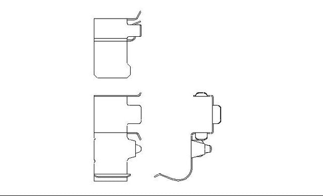Better Brake Parts Disc Brake Pad Retaining Clip P/N:13311 Fits: Kia Sephia 01-98, Kia Spectra 04-00 - Image 1