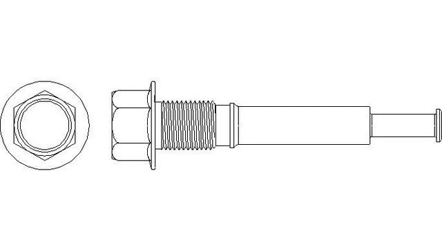 Better Brake Parts Disc Brake Caliper Pin P/N:13322 Fits: Kia Rio 05-03, Kia Spectra 04-01 - Image 1