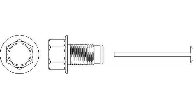 Better Brake Parts Disc Brake Caliper Pin P/N:13323 Fits: Kia Rio 05-03, Kia Spectra 04-01 - Image 1