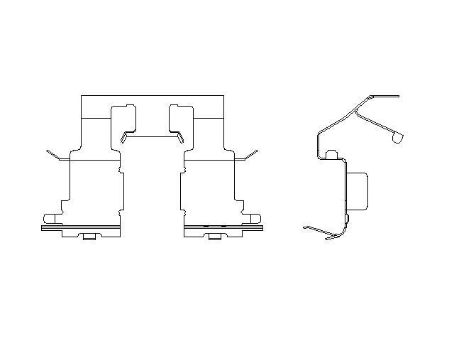 Better Brake Parts Disc Brake Pad Retaining Clip P/N:13367 Fits: Toyota Highlander 03-01 - Image 1