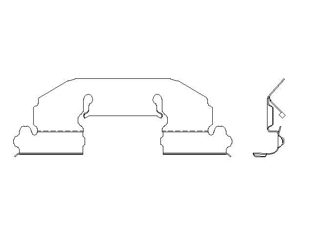 Better Brake Parts Disc Brake Pad Retaining Clip P/N:13373 Fits: Pontiac Gto 2004 - Image 1