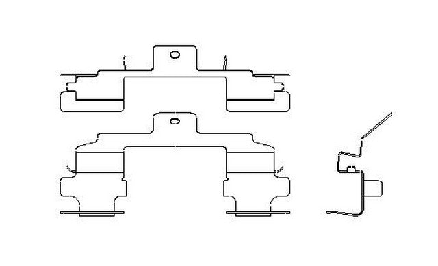 Better Brake Parts Disc Brake Pad Retaining Clip P/N:13398 Fits: Acura Mdx 06-03, Nissan Quest 09-04, Nissan Quest 17-11 - Image 1