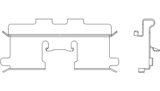 Better Brake Parts Disc Brake Pad Retaining Clip P/N:13410 Fits: Suzuki Forenza 05-04, Suzuki Reno 06-05 - Image 1