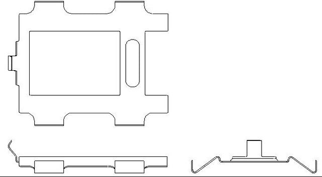 Better Brake Parts Disc Brake Pad Retaining Clip P/N:13436 Fits: Dodge Sprinter 2500 06-03, Dodge Sprinter 3500 06-03, Freightliner Sprinter 2500 06-02, Freightliner Sprinter 3500 06-02 - Image 1