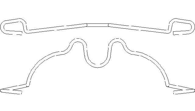 Better Brake Parts Disc Brake Pad Spring P/N:13502 Fits: Dodge Ram 1500 06-05 - Image 1