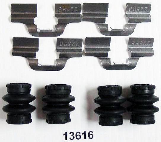 Better Brake Parts Disc Brake Hardware Kit P/N:13616K Fits: Audi A3 13-10, Volkswagen Beetle 10-07, Volkswagen Beetle 19-12, Volkswagen Golf 2011, Volkswagen Jetta 18-12 - Image 1