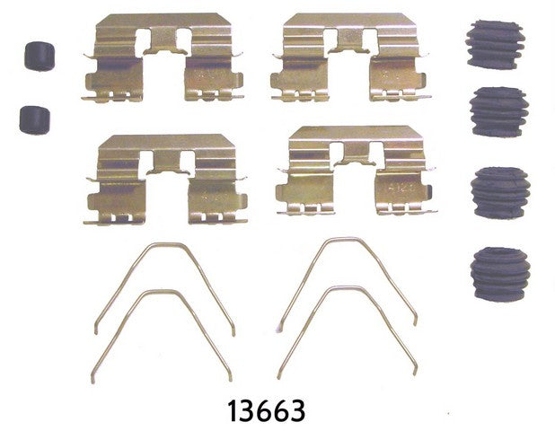 Better Brake Parts Disc Brake Hardware Kit P/N:13663K Fits: Acura Tsx 14-09, Honda Accord 17-08 - Image 1