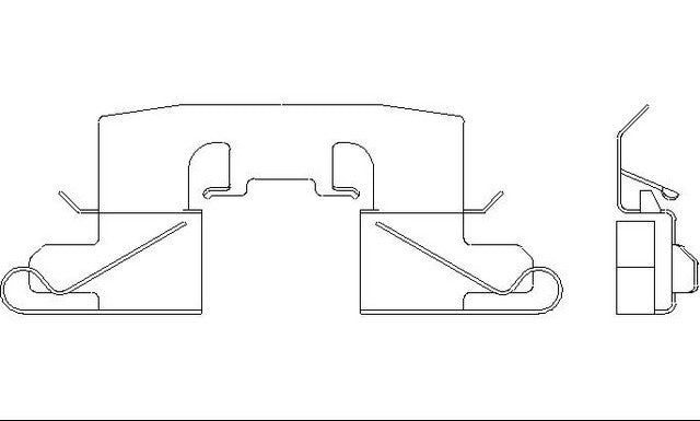 Better Brake Parts Disc Brake Pad Retaining Clip P/N:13682 Fits: Nissan Pathfinder 12-05 - Image 1