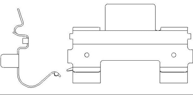 Better Brake Parts Disc Brake Pad Retaining Clip P/N:13691 Fits: Chevrolet C4500 Kodiak, Chevrolet C5500 Kodiak, Chevrolet C6500 Kodiak, Chevrolet C7500 Kodiak, Chevrolet W5500 Tiltmaster, GMC C4500 Topkick, GMC C5500 Topkick, GMC C6500 Topkick - Image 1