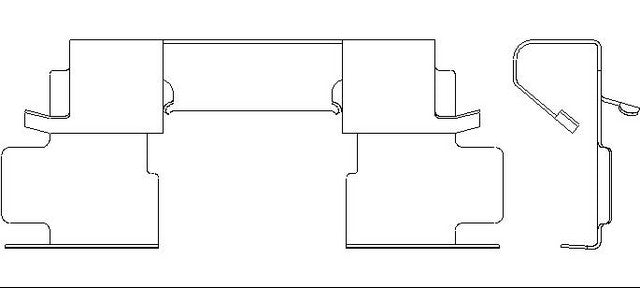 Better Brake Parts Disc Brake Pad Retaining Clip P/N:13694 Fits: Mazda Rx-8 11-04 - Image 1