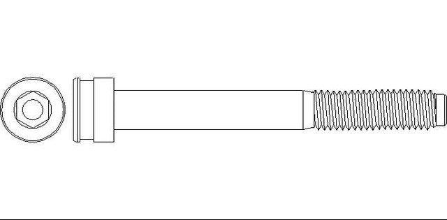 Better Brake Parts Disc Brake Caliper Bolt P/N:13696 Fits: Chevrolet C4500 Kodiak, Chevrolet C5500 Kodiak, Chevrolet C6500 Kodiak, Chevrolet C7500 Kodiak, GMC C4500 Topkick, GMC C5500 Topkick, GMC C6500 Topkick, GMC C7500 Topkick - Image 1