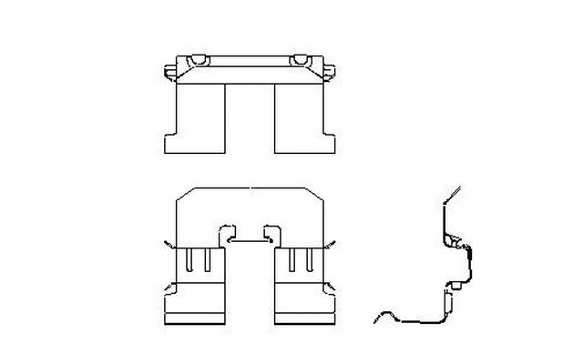 Better Brake Parts Disc Brake Pad Retaining Clip P/N:13702 Fits: Subaru Brz 16-14, Subaru Crosstrek 24-16, Subaru Forester 18-09, Subaru Impreza 24-08, Subaru Legacy 14-05, Subaru Outback 14-05, Subaru Wrx 21-15, Subaru Xv Crosstrek 15-13 - Image 1