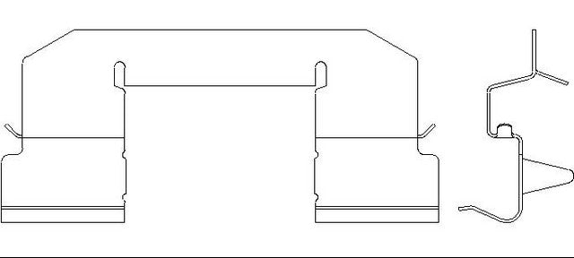 Better Brake Parts Disc Brake Pad Retaining Clip P/N:13713 Fits: Mazda Protege 03-01, Mazda Protege5 03-02 - Image 1