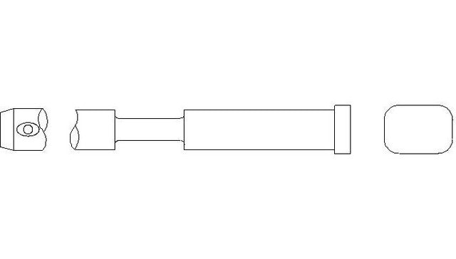 Better Brake Parts Disc Brake Caliper Pin P/N:13734 Fits: Lexus Gs300 05-98, Lexus Gs400 00-98, Lexus Gs430 05-01, Lexus Is300 05-01, Lexus Sc430 10-02 - Image 1
