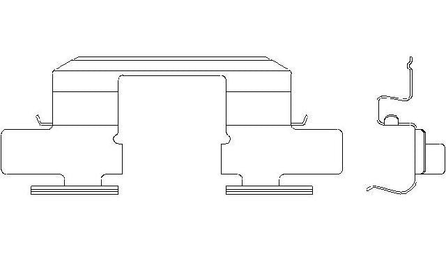 Better Brake Parts Disc Brake Pad Retaining Clip P/N:13739 Fits: Subaru Legacy 09-05, Subaru Outback 2005 - Image 1