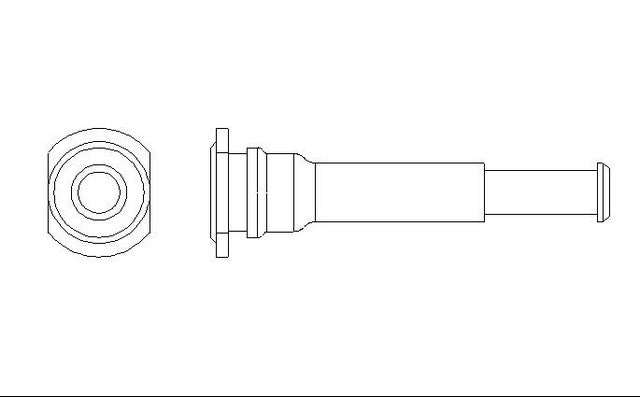 Better Brake Parts Disc Brake Caliper Bolt P/N:13750 Fits: Hyundai Accent 11-06, Kia Rio 11-06, Kia Rio5 11-06 - Image 1