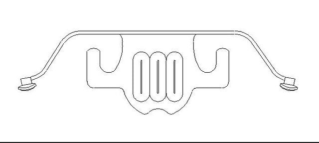 Better Brake Parts Disc Brake Caliper Support Spring P/N:13788 Fits: BMW 525i 07-04, BMW 525xi 07-06, BMW 528i 10-08, BMW 528i Xdrive 10-09, BMW 528xi 2008, BMW 530i 07-04, BMW 530xi 07-06, BMW 535i Xdrive 10-09, BMW 535xi 2008, BMW X5 18-07, BMW X6 19-08 - Image 1