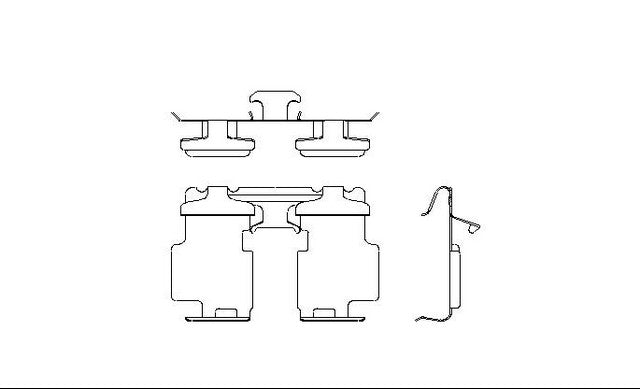 Better Brake Parts Disc Brake Pad Retaining Clip P/N:13834 Fits: Lexus Es300h 18-13, Lexus Es350 18-07, Pontiac Vibe 10-09, Toyota Avalon 18-08, Toyota Camry 24-07, Toyota Matrix 13-09 - Image 1