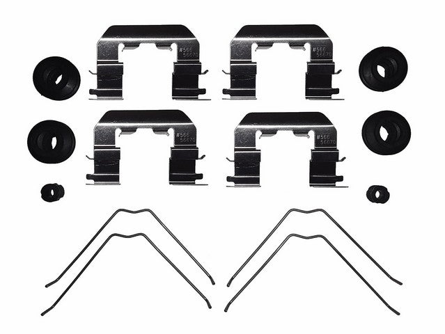 Better Brake Parts Disc Brake Hardware Kit P/N:13886K Fits: Hyundai Veloster 21-19, Kia Forte 18-17, Kia Forte5 18-17 - Image 1