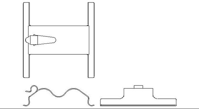 Better Brake Parts Disc Brake Pad Retaining Clip P/N:13888 Fits: Audi Q7 16-07, Volkswagen Touareg 10-04 - Image 1