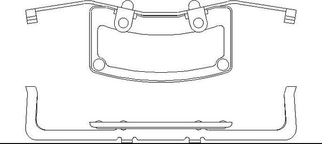 Better Brake Parts Disc Brake Pad Retaining Clip P/N:13932 Fits: Audi A8 Quattro 10-04, Audi S6 11-07, Audi S8 09-07, Volkswagen Phaeton 06-04 - Image 1