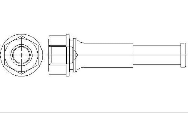 Better Brake Parts Disc Brake Caliper Bolt P/N:13935 Fits: Infiniti Fx35 12-06, Infiniti Fx37 2013, Infiniti Fx45 08-06 - Image 1