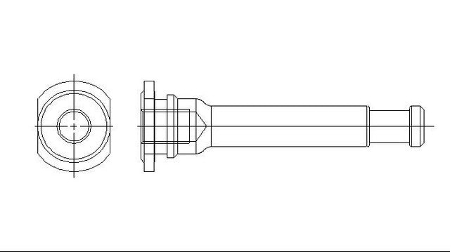 Better Brake Parts Disc Brake Caliper Bolt P/N:13947 Fits: Ford Edge 10-07, Lincoln Mkx 10-07, Mazda Cx-7 12-07, Mazda Cx-9 15-07 - Image 1