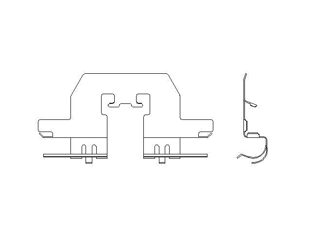 Better Brake Parts Disc Brake Pad Retaining Clip P/N:13971 Fits: Fiat 124 Spider 20-17, Mazda Mx-5 Miata 24-06 - Image 1