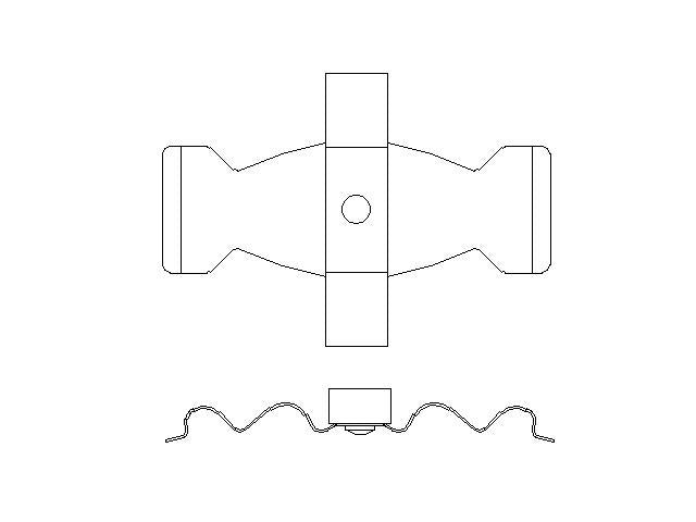 Better Brake Parts Disc Brake Pad Retaining Clip P/N:14031 Fits: Mercedes-benz C230, Mercedes-benz C240, Mercedes-benz C32 Amg, Mercedes-benz C320, Mercedes-benz C350, Mercedes-benz C55 Amg, Mercedes-benz Cl500, Mercedes-benz Cl55 Amg, Mercedes-benz Cl600 - Image 1
