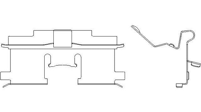 Better Brake Parts Disc Brake Pad Retaining Clip P/N:14049 Fits: Suzuki Forenza 2006 - Image 1