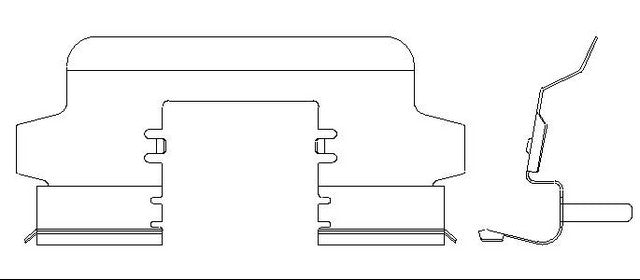 Better Brake Parts Disc Brake Pad Retaining Clip P/N:14193 Fits: Chevrolet Caprice 17-11, Chevrolet Ss 2014, Pontiac G8 09-08 - Image 1