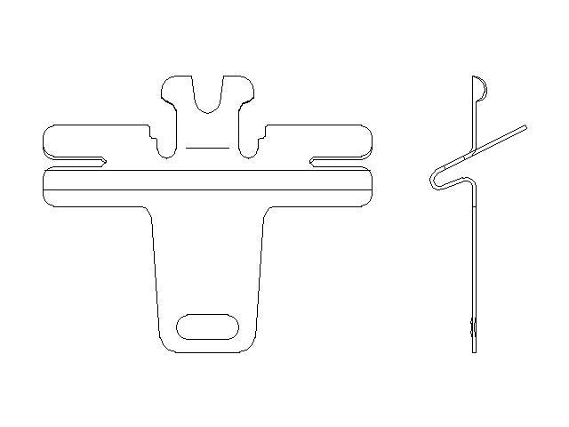 Better Brake Parts Disc Brake Pad Retaining Clip P/N:14225 Fits: Chevrolet Spark Ev 16-14, Suzuki Forenza 08-07, Suzuki Reno 08-07 - Image 1